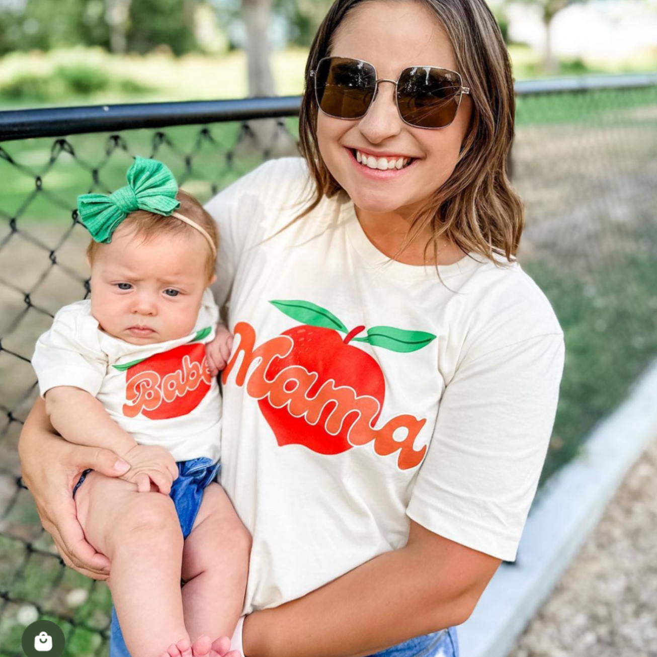 Babe Fruit - (Choose Your Fruit) - Set of 2 Matching Tees Little Mama Shirt Shop
