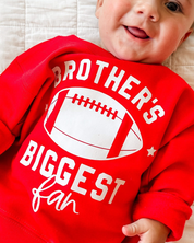Brother's Biggest Fan - (Choose your Sport) - Child Sweater Little Mama Shirt Shop