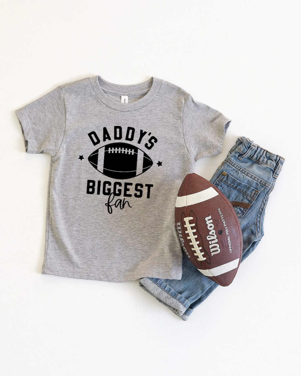 Daddy's Biggest Fan - (Choose your Sport) - Child Tee Little Mama Shirt Shop