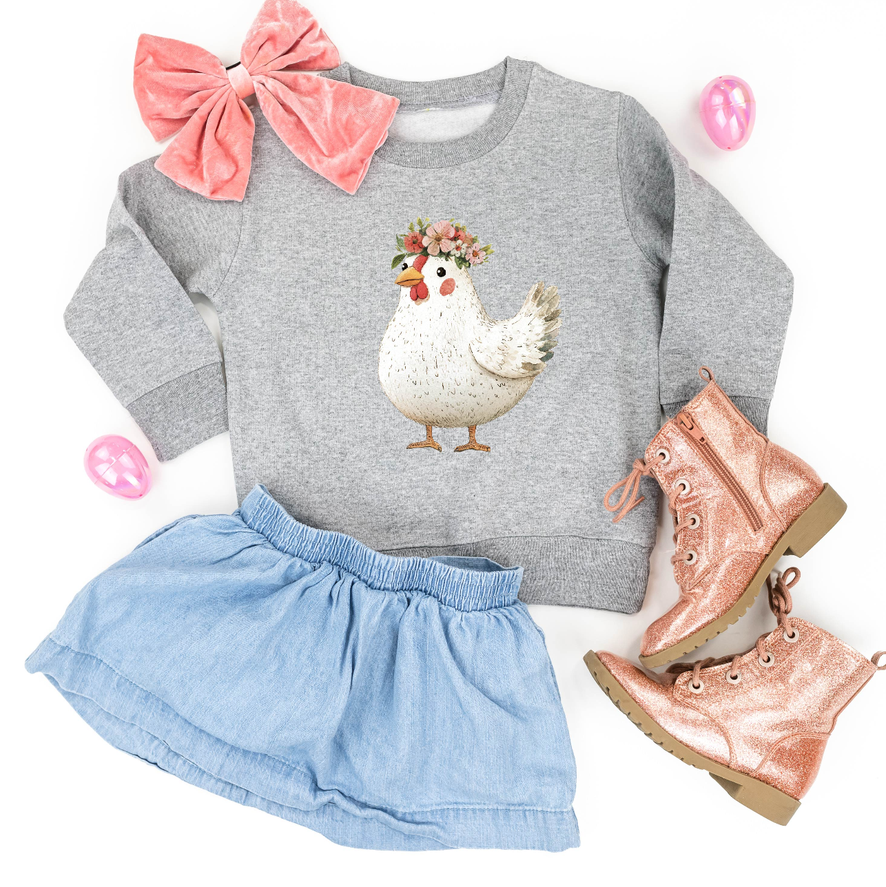 Watercolor Easter Animals - Child Sweater Little Mama Shirt Shop