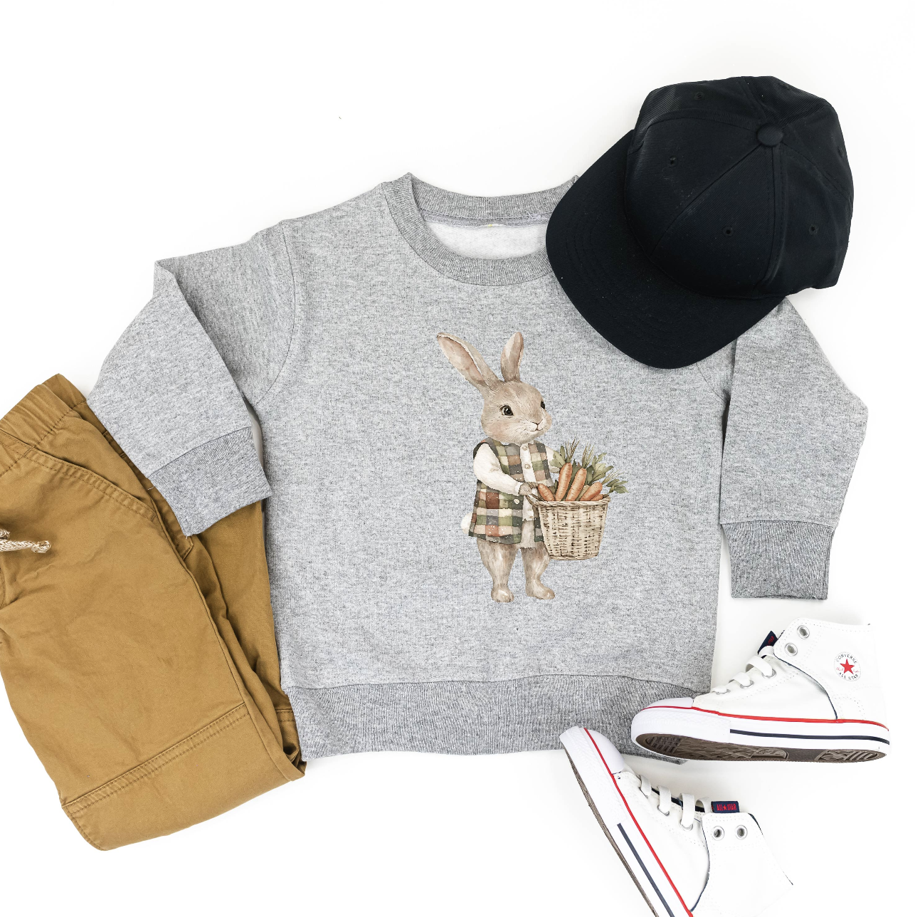 Watercolor Easter Animals - Child Sweater Little Mama Shirt Shop