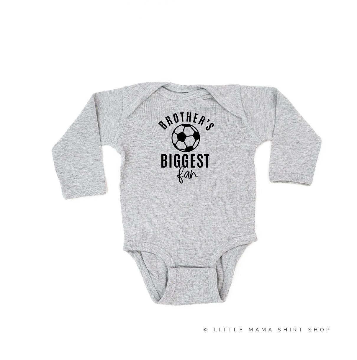 Brother's Biggest Fan - (Choose your Sport) - Child Long Sleeve Tee Little Mama Shirt Shop
