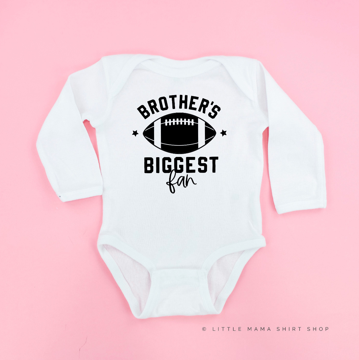 Brother's Biggest Fan - (Choose your Sport) - Child Long Sleeve Tee Little Mama Shirt Shop