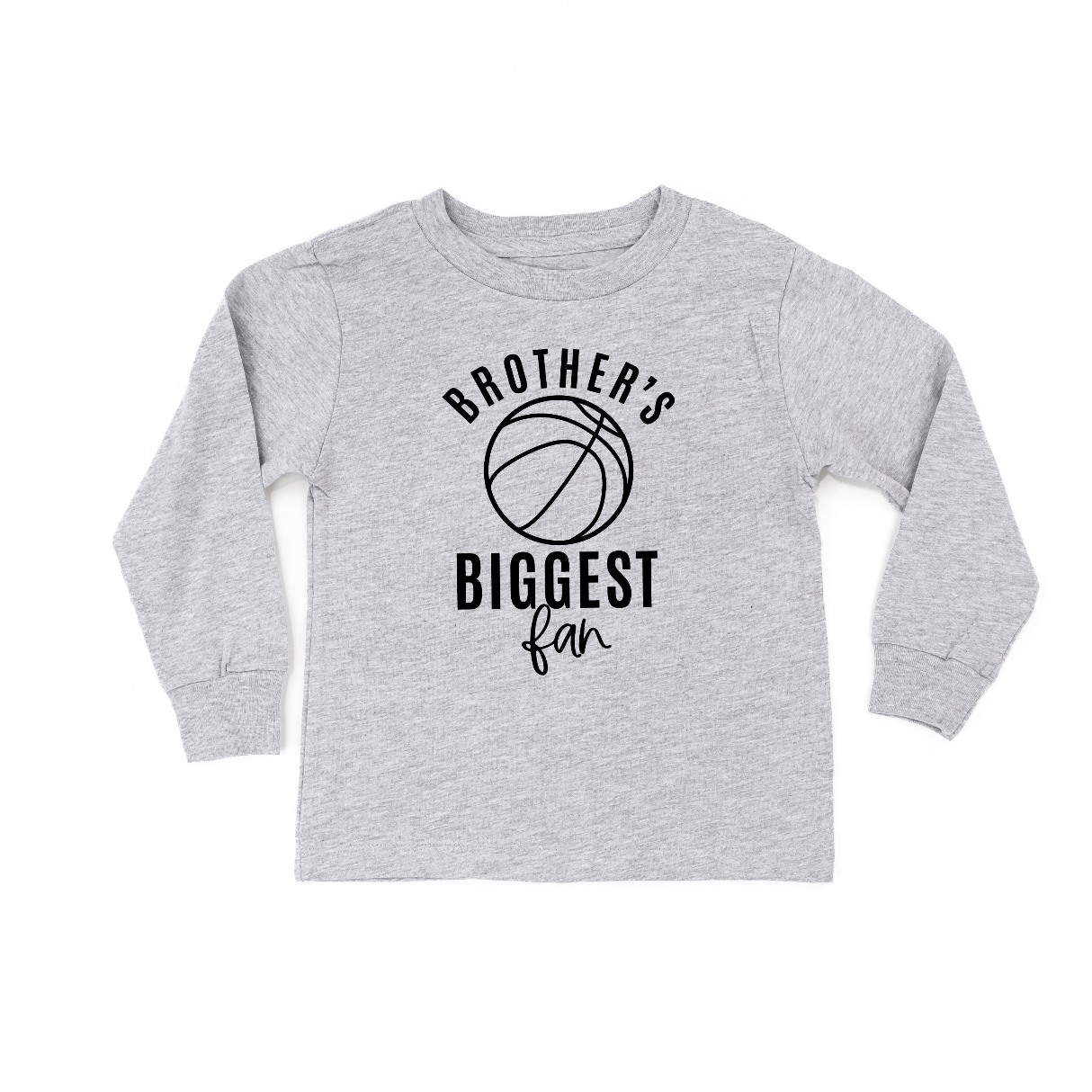 Brother's Biggest Fan - (Choose your Sport) - Child Long Sleeve Tee Little Mama Shirt Shop