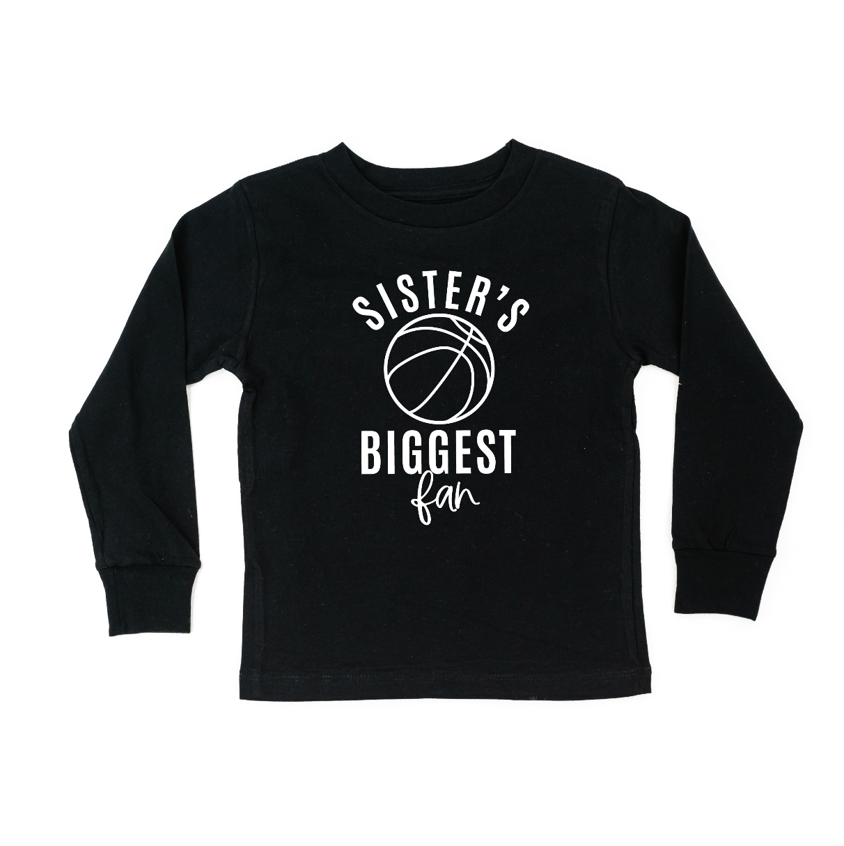 Sister's Biggest Fan - (Choose your Sport) - Child Long Sleeve Tee Little Mama Shirt Shop