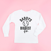 Daddy's Biggest Fan - (Choose your Sport) - Child Long Sleeve Tee Little Mama Shirt Shop