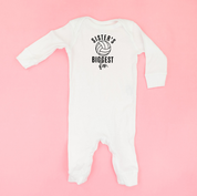 Sister's Biggest Fan - (Choose your Sport) - Infant Sleeper Little Mama Shirt Shop