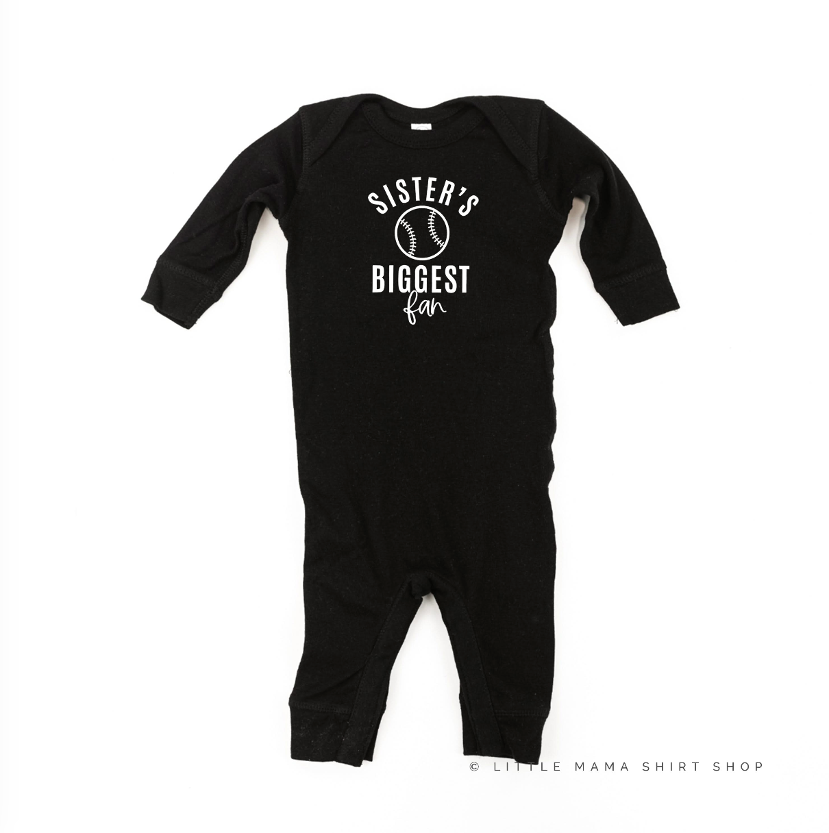 Sister's Biggest Fan - (Choose your Sport) - Infant Sleeper Little Mama Shirt Shop