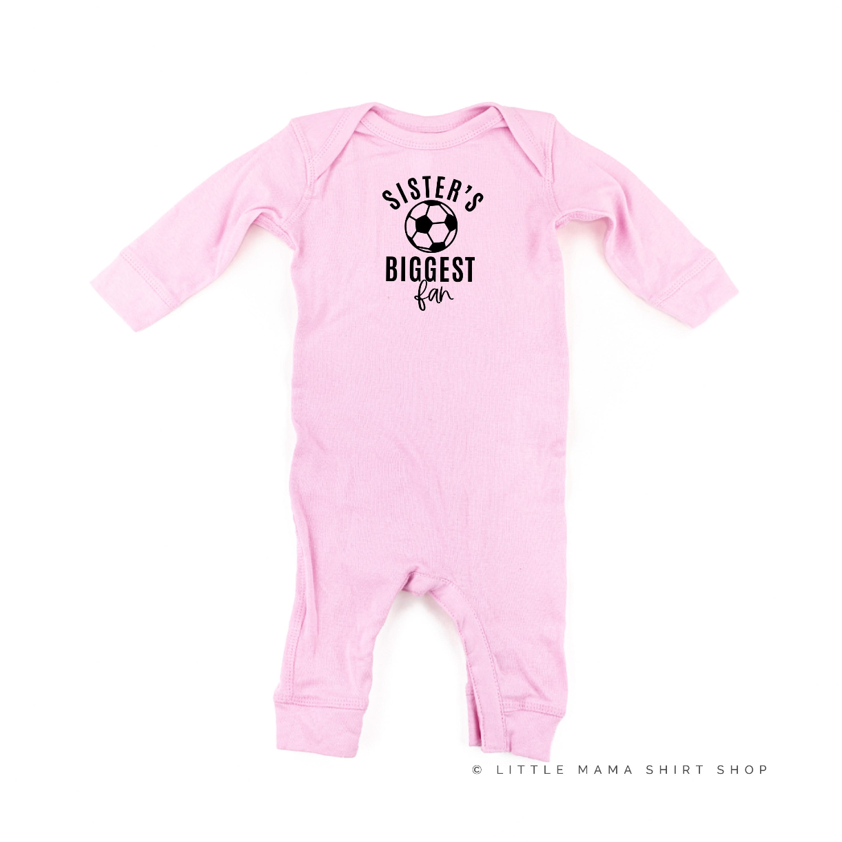 Sister's Biggest Fan - (Choose your Sport) - Infant Sleeper Little Mama Shirt Shop