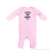 Sister's Biggest Fan - (Choose your Sport) - Infant Sleeper Little Mama Shirt Shop