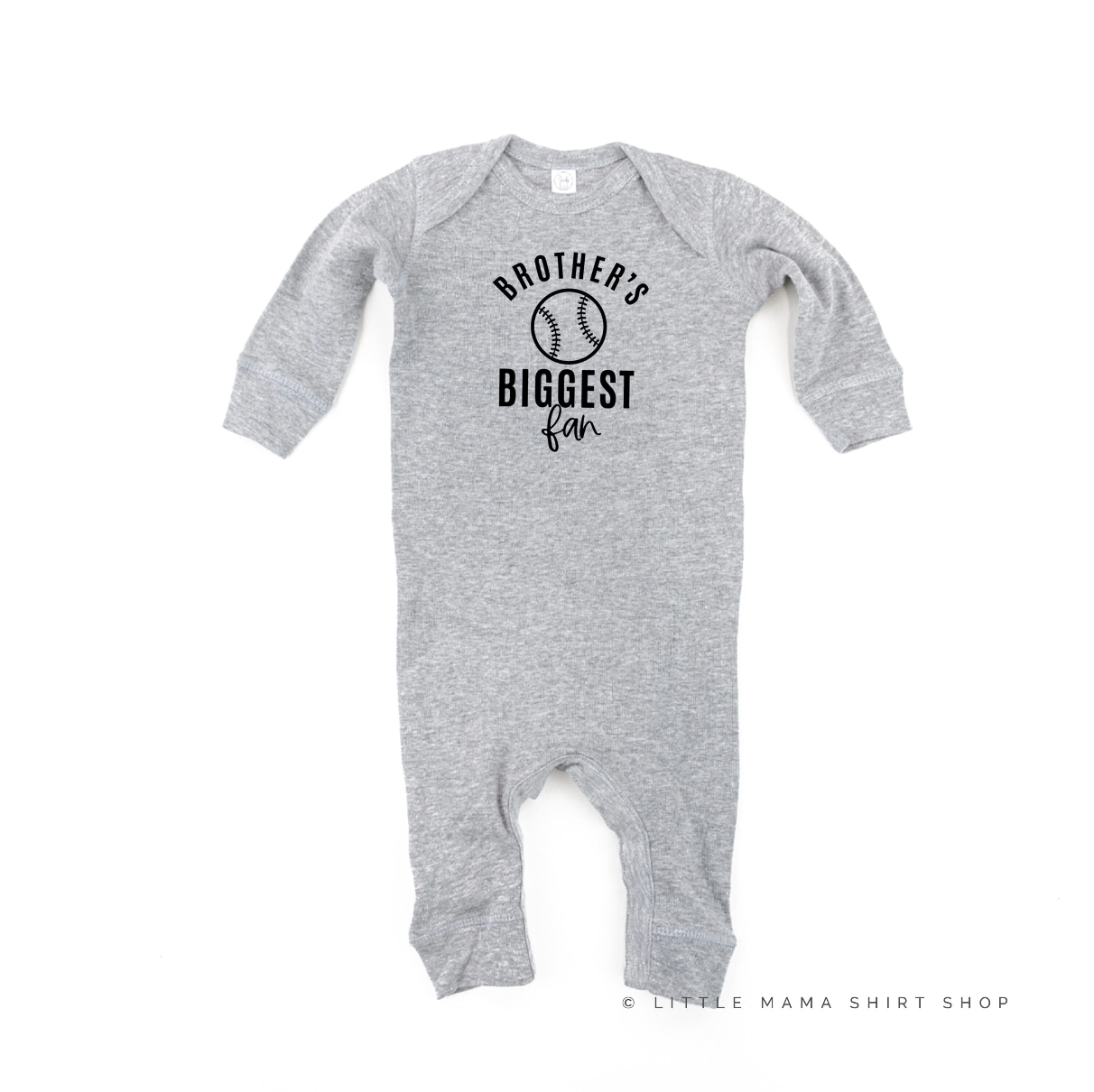 Brother's Biggest Fan - (Choose your Sport) - Infant Sleeper Little Mama Shirt Shop