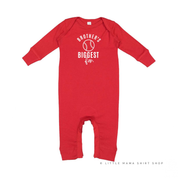 Brother's Biggest Fan - (Choose your Sport) - Infant Sleeper Little Mama Shirt Shop