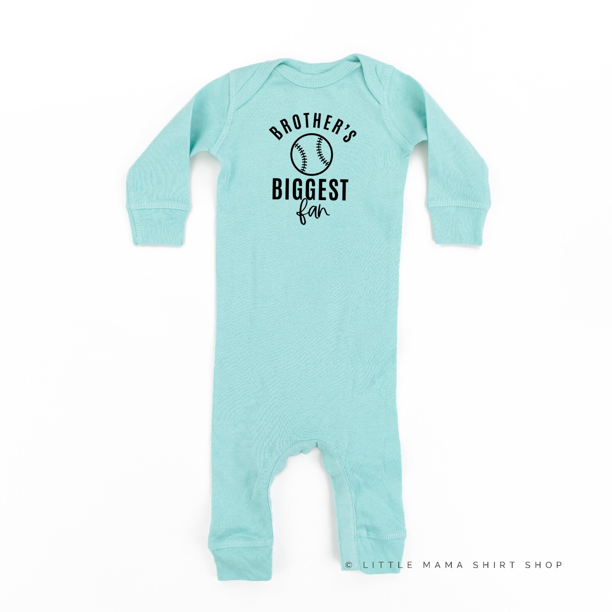 Brother's Biggest Fan - (Choose your Sport) - Infant Sleeper Little Mama Shirt Shop