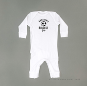 Brother's Biggest Fan - (Choose your Sport) - Infant Sleeper Little Mama Shirt Shop