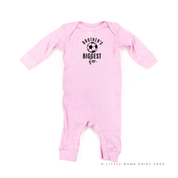 Brother's Biggest Fan - (Choose your Sport) - Infant Sleeper Little Mama Shirt Shop