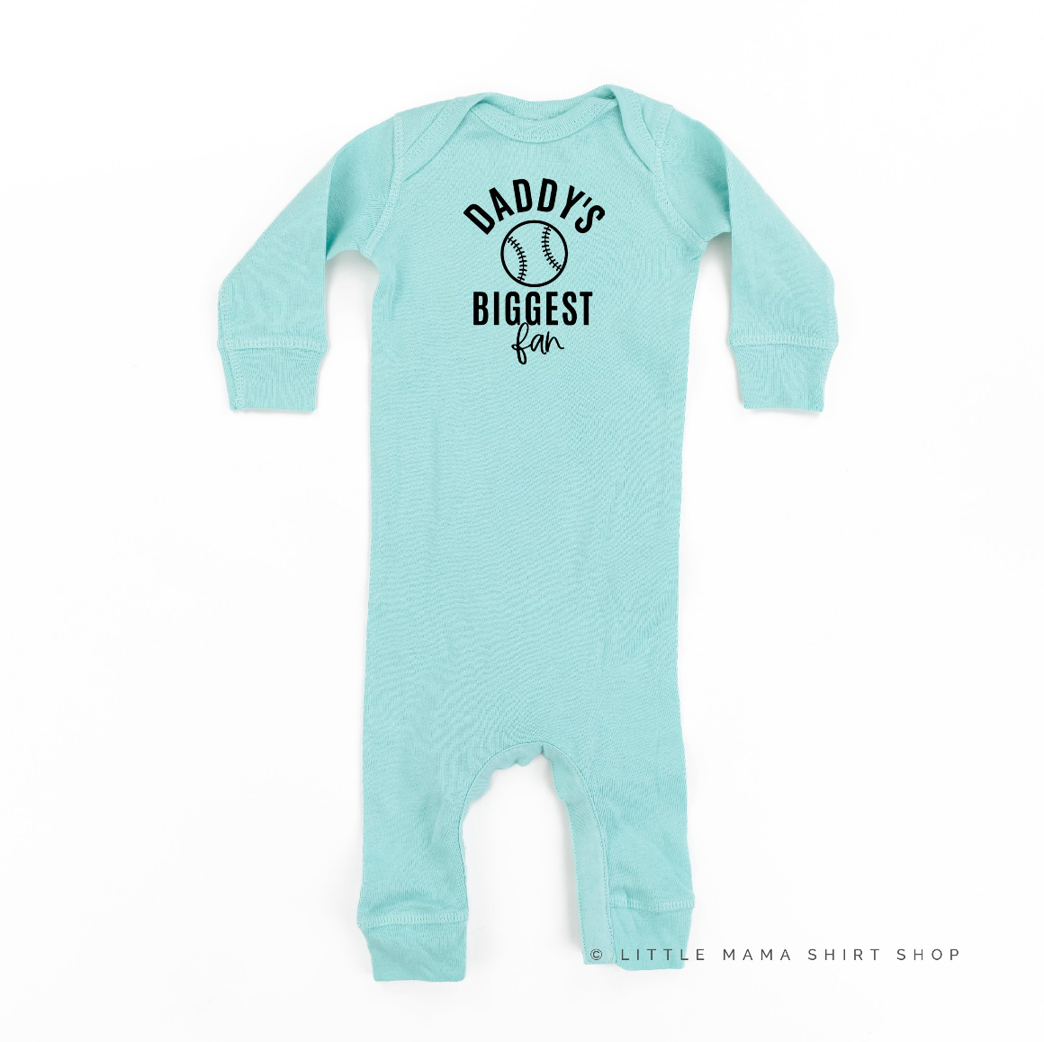 Daddy's Biggest Fan - (Choose your Sport) - Infant Sleeper Little Mama Shirt Shop