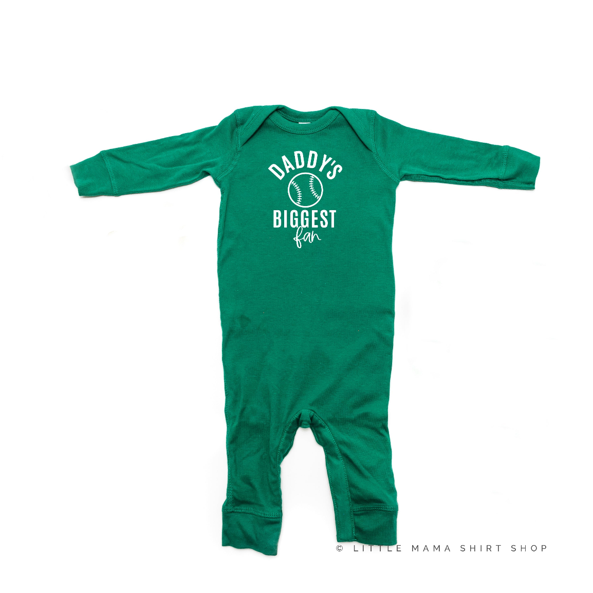Daddy's Biggest Fan - (Choose your Sport) - Infant Sleeper Little Mama Shirt Shop