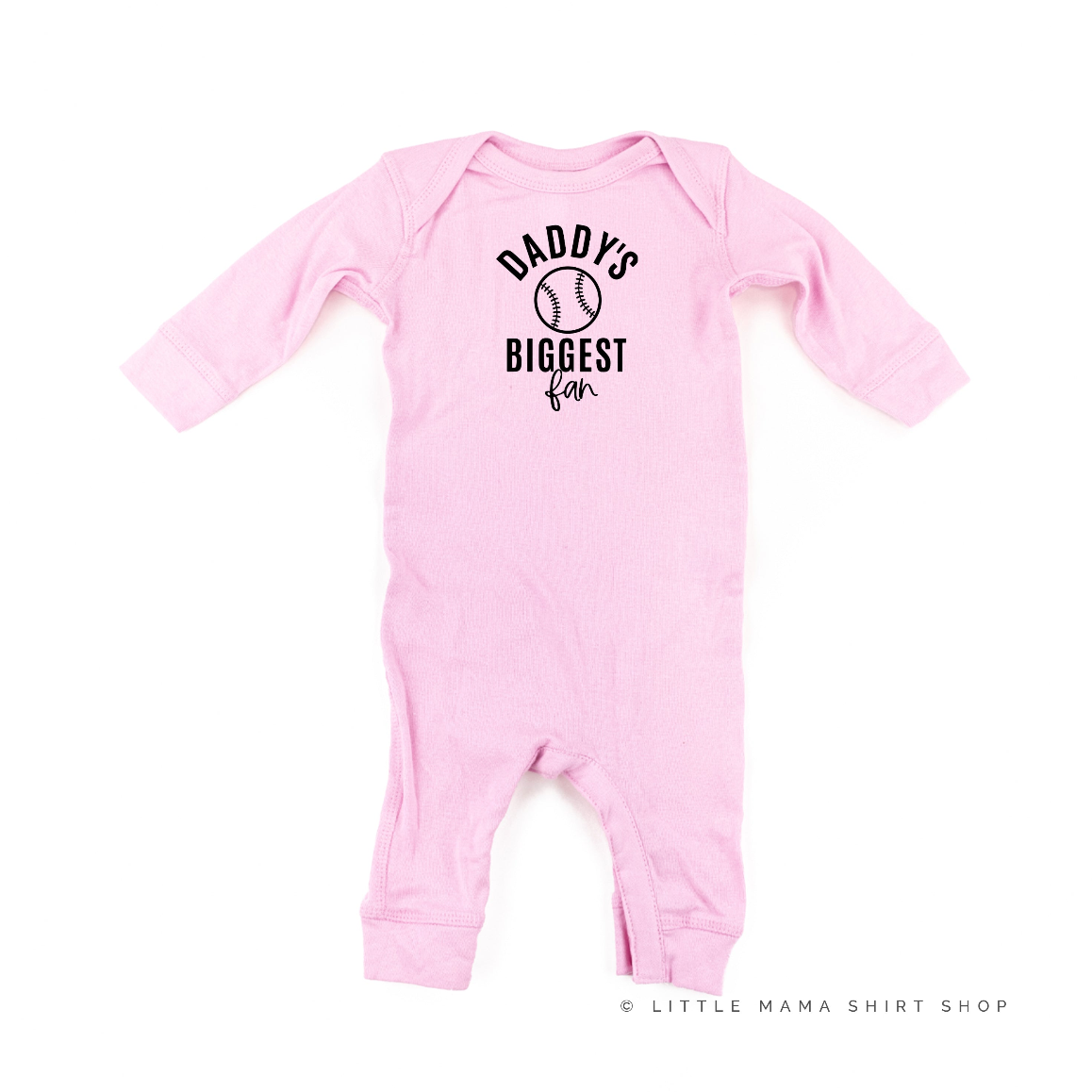 Daddy's Biggest Fan - (Choose your Sport) - Infant Sleeper Little Mama Shirt Shop