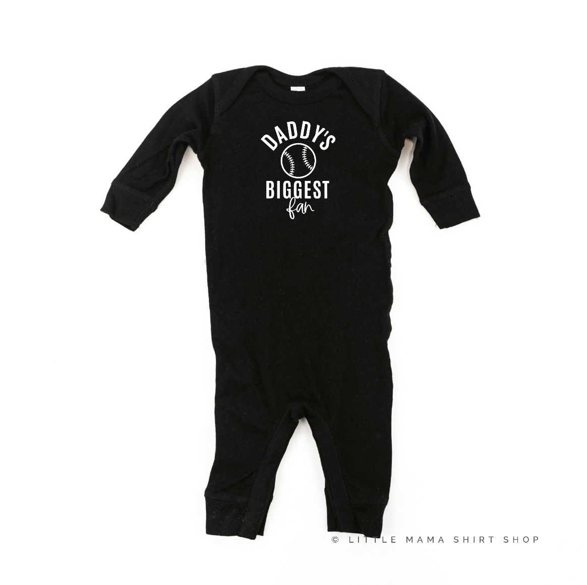 Daddy's Biggest Fan - (Choose your Sport) - Infant Sleeper Little Mama Shirt Shop