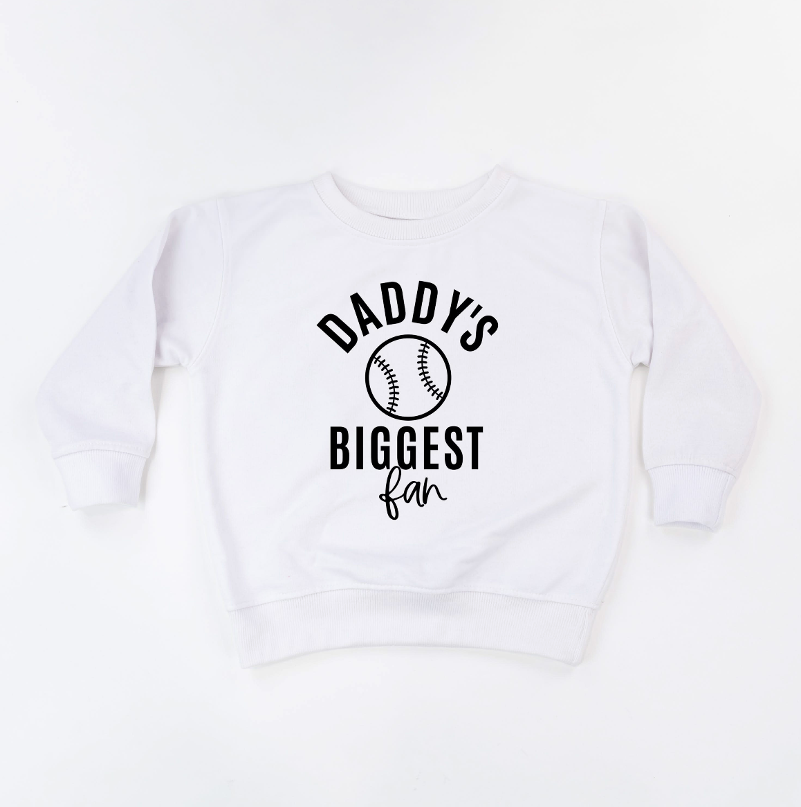 Daddy's Biggest Fan - (Choose your Sport) - Child Sweater Little Mama Shirt Shop