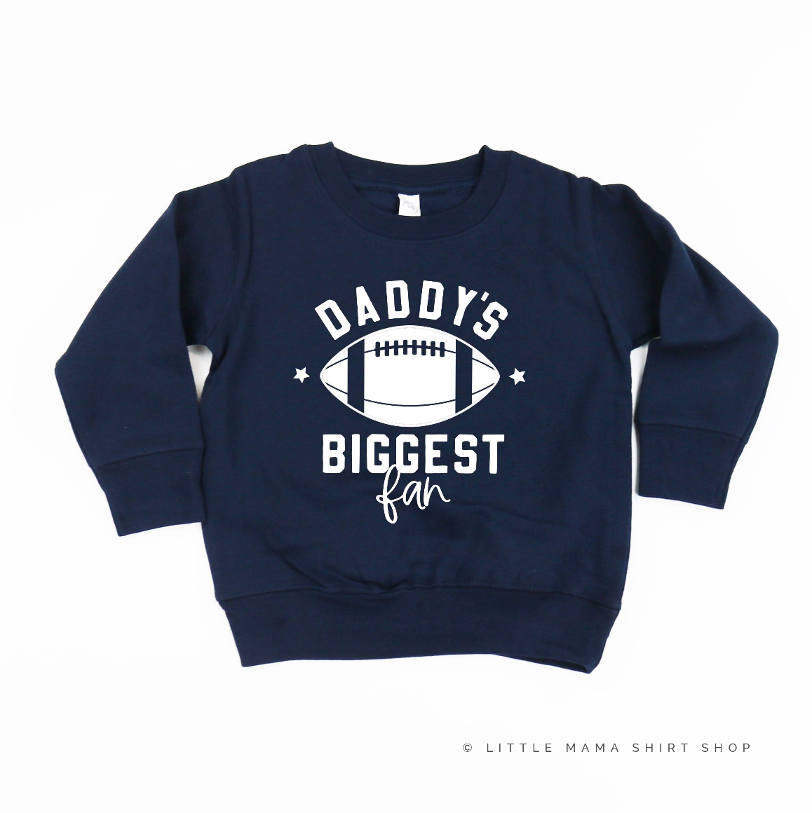 Daddy's Biggest Fan - (Choose your Sport) - Child Sweater Little Mama Shirt Shop