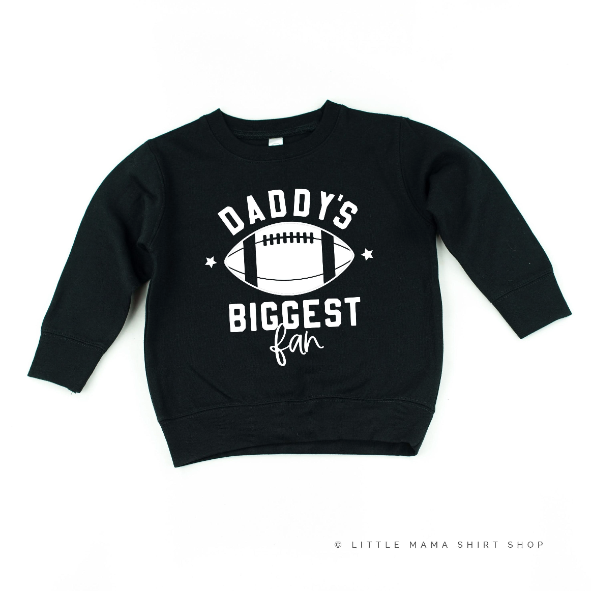 Daddy's Biggest Fan - (Choose your Sport) - Child Sweater Little Mama Shirt Shop