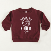 Brother's Biggest Fan - (Choose your Sport) - Child Sweater Little Mama Shirt Shop