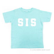 Varsity 'Sis' Sibling Tees - (Choose Your Role) - Child Tee Little Mama Shirt Shop