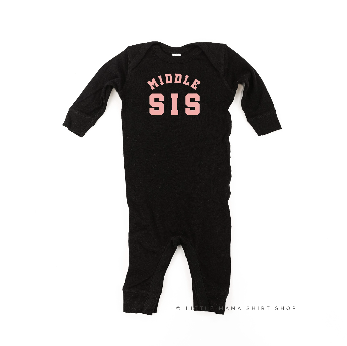 Varsity 'Sis' Sibling Tees - (Choose Your Role) - Baby Sleeper Little Mama Shirt Shop