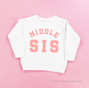 Varsity 'Sis' Sibling Tees - (Choose Your Role) - Child Sweater Little Mama Shirt Shop