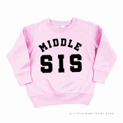 Varsity 'Sis' Sibling Tees - (Choose Your Role) - Child Sweater Little Mama Shirt Shop
