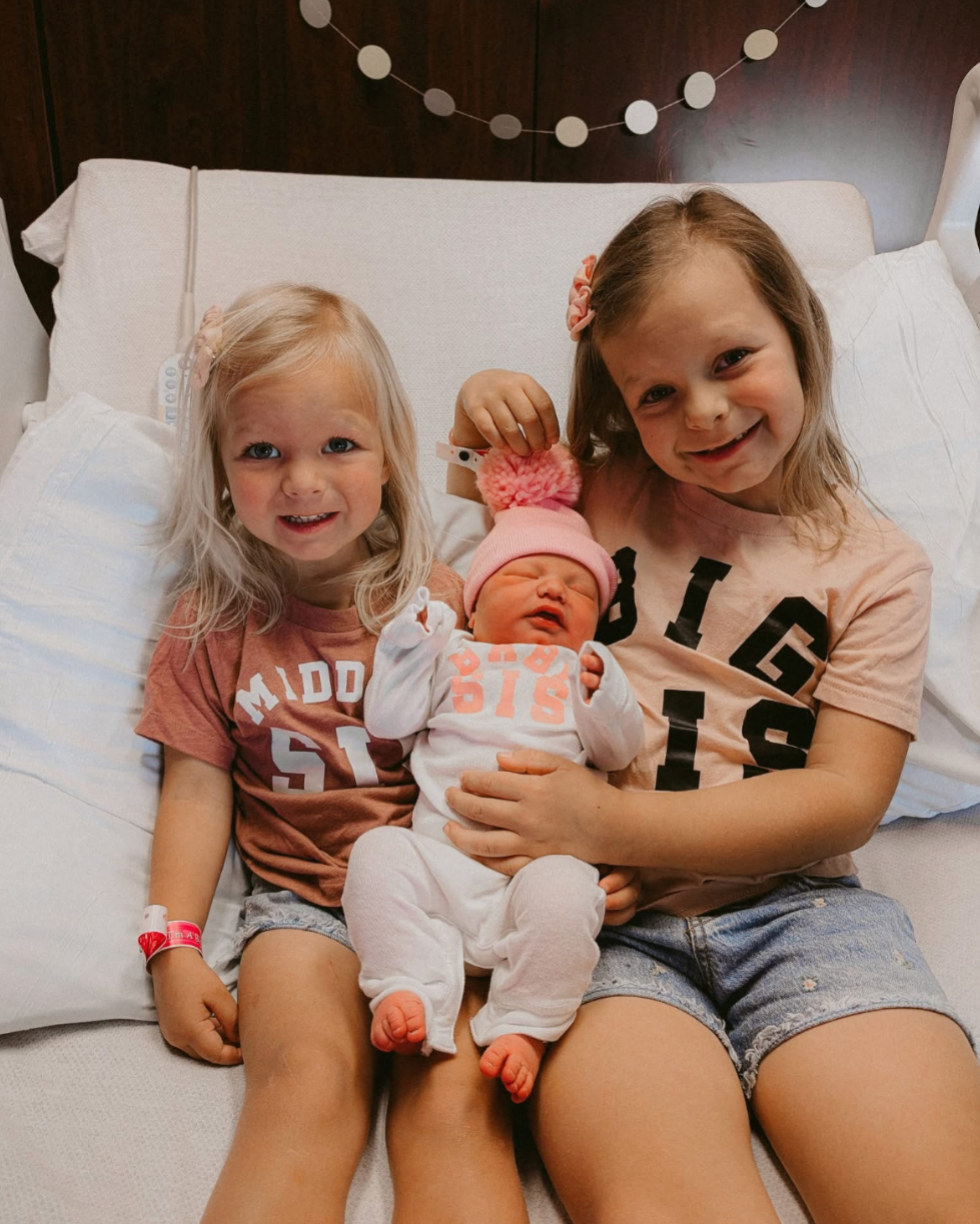 Varsity 'Sis' Sibling Tees - (Choose Your Role) - Child Tee Little Mama Shirt Shop