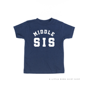 Varsity 'Sis' Sibling Tees - (Choose Your Role) - Child Tee Little Mama Shirt Shop