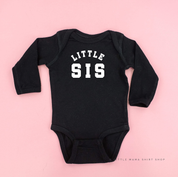 Varsity 'Sis' Sibling Tees - (Choose Your Role) - Child Long Sleeve Tee Little Mama Shirt Shop