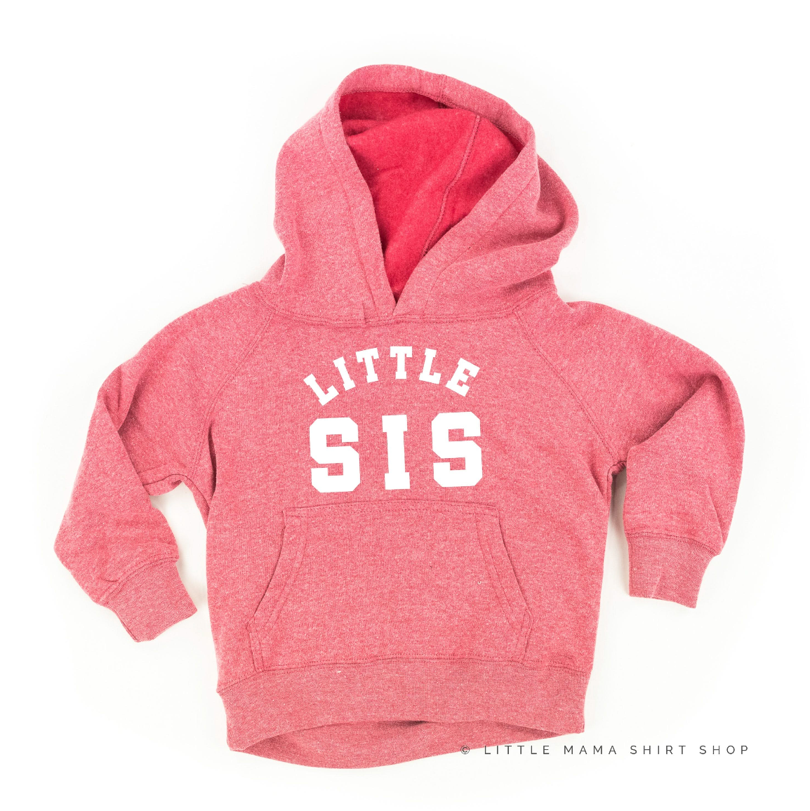 Varsity 'Sis' Sibling Tees - (Choose Your Role) - Child Hoodie Little Mama Shirt Shop LLC