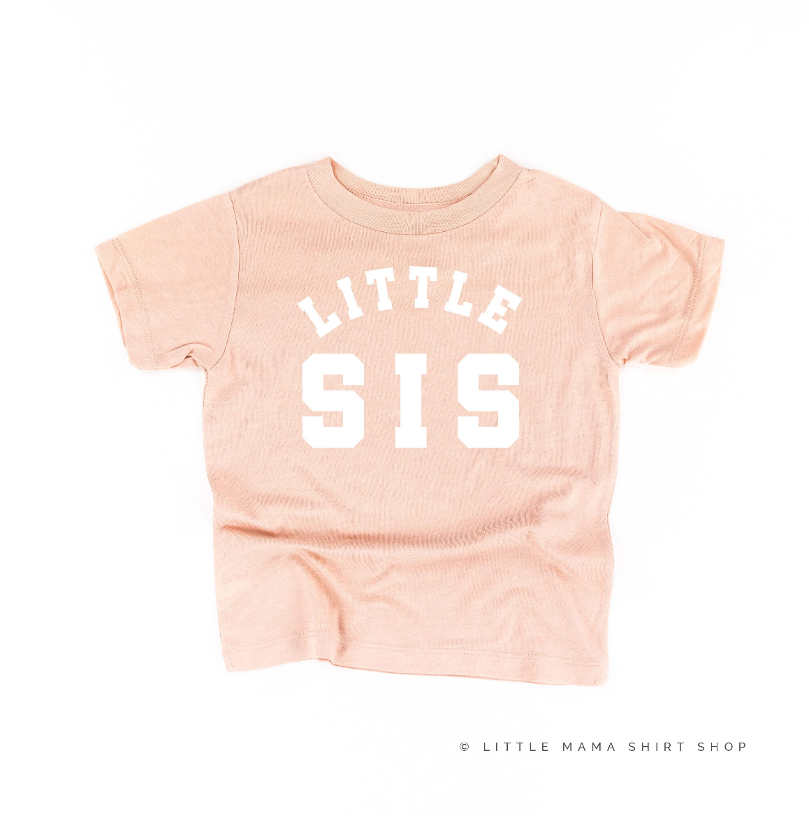 Varsity 'Sis' Sibling Tees - (Choose Your Role) - Child Tee Little Mama Shirt Shop