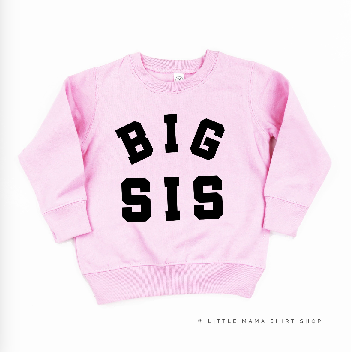 Varsity 'Sis' Sibling Tees - (Choose Your Role) - Child Sweater Little Mama Shirt Shop