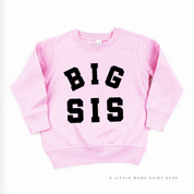 Varsity 'Sis' Sibling Tees - (Choose Your Role) - Child Sweater Little Mama Shirt Shop