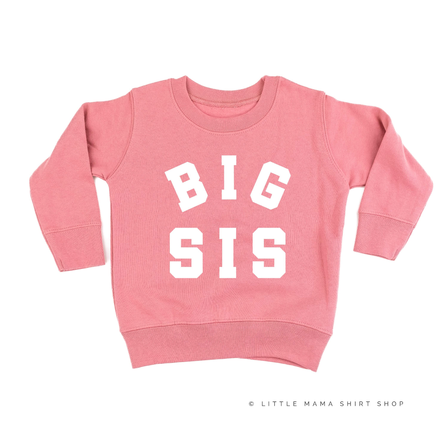Varsity 'Sis' Sibling Tees - (Choose Your Role) - Child Sweater Little Mama Shirt Shop