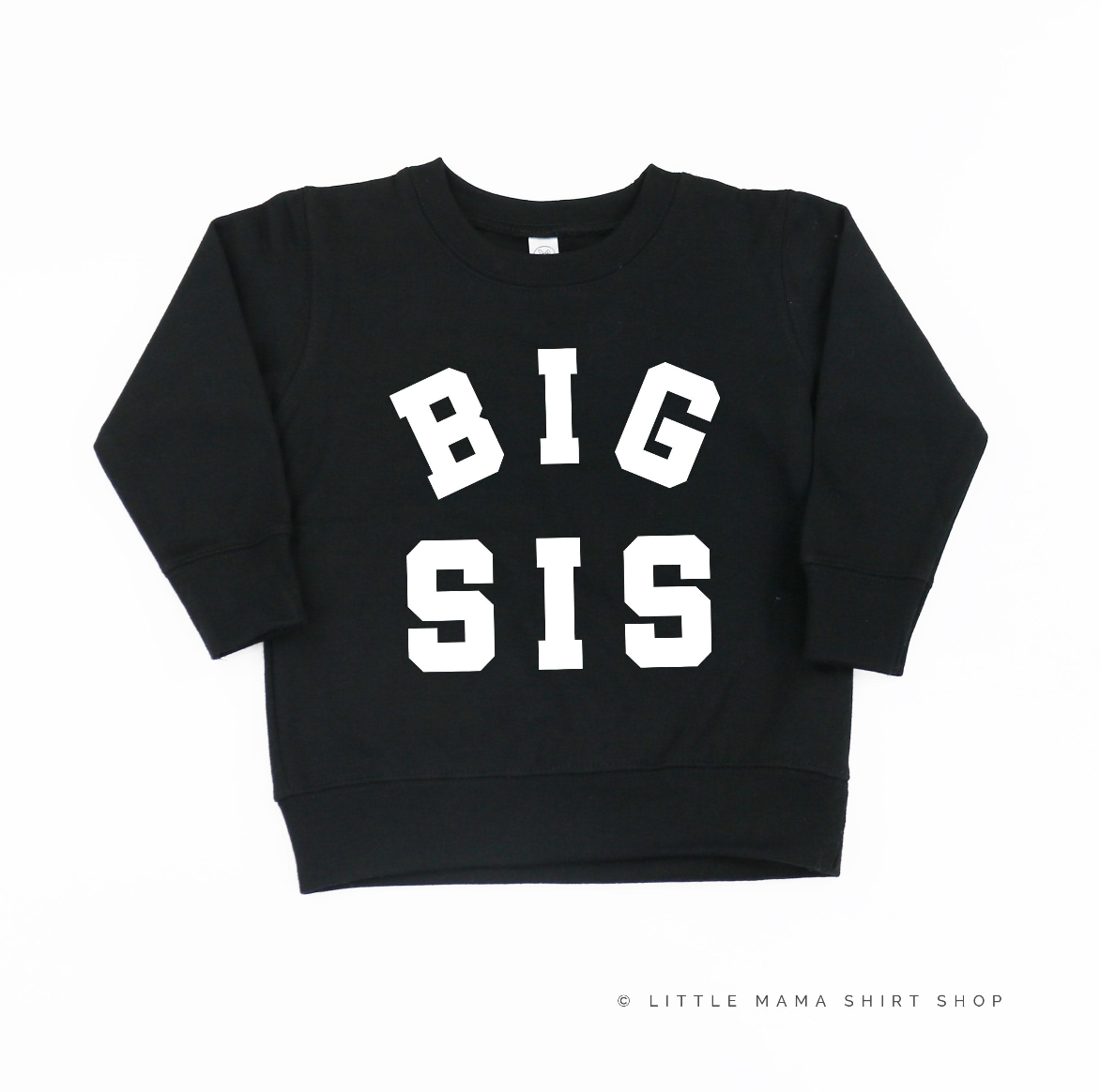 Varsity 'Sis' Sibling Tees - (Choose Your Role) - Child Sweater Little Mama Shirt Shop
