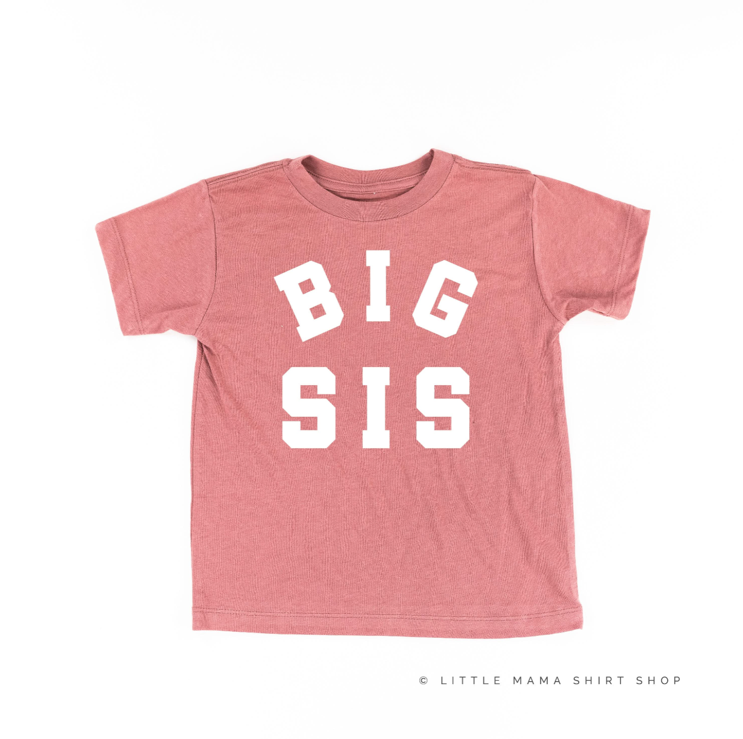 Varsity 'Sis' Sibling Tees - (Choose Your Role) - Child Tee Little Mama Shirt Shop