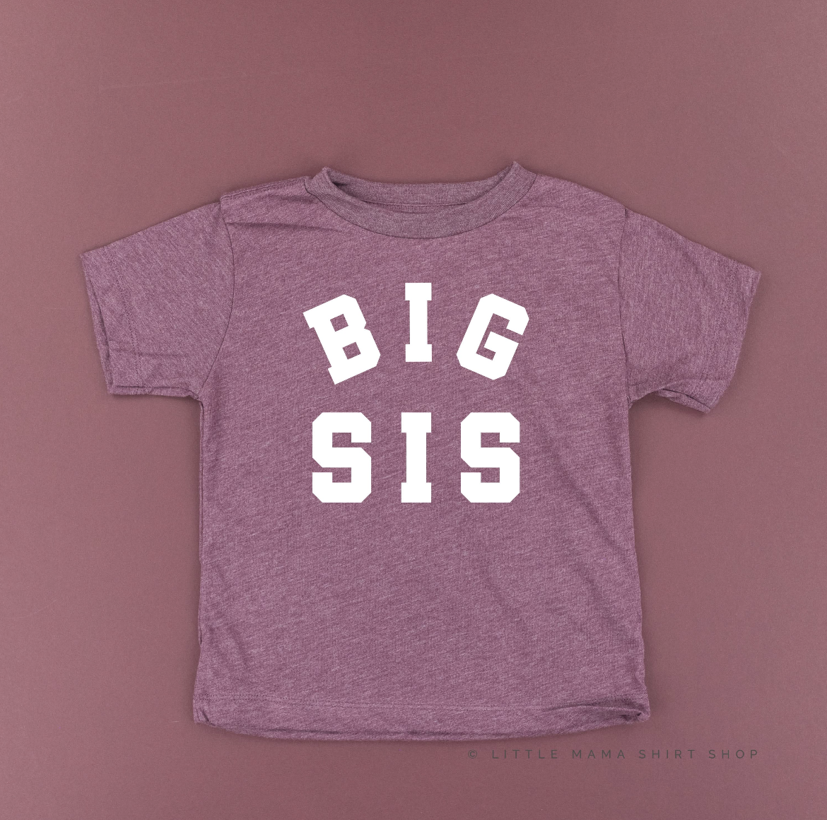 Varsity 'Sis' Sibling Tees - (Choose Your Role) - Child Tee Little Mama Shirt Shop