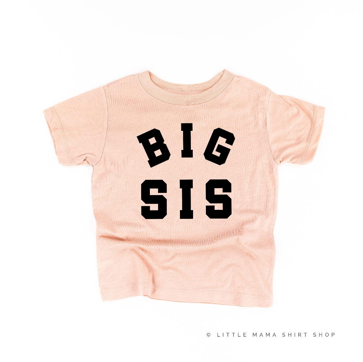 Varsity 'Sis' Sibling Tees - (Choose Your Role) - Child Tee Little Mama Shirt Shop