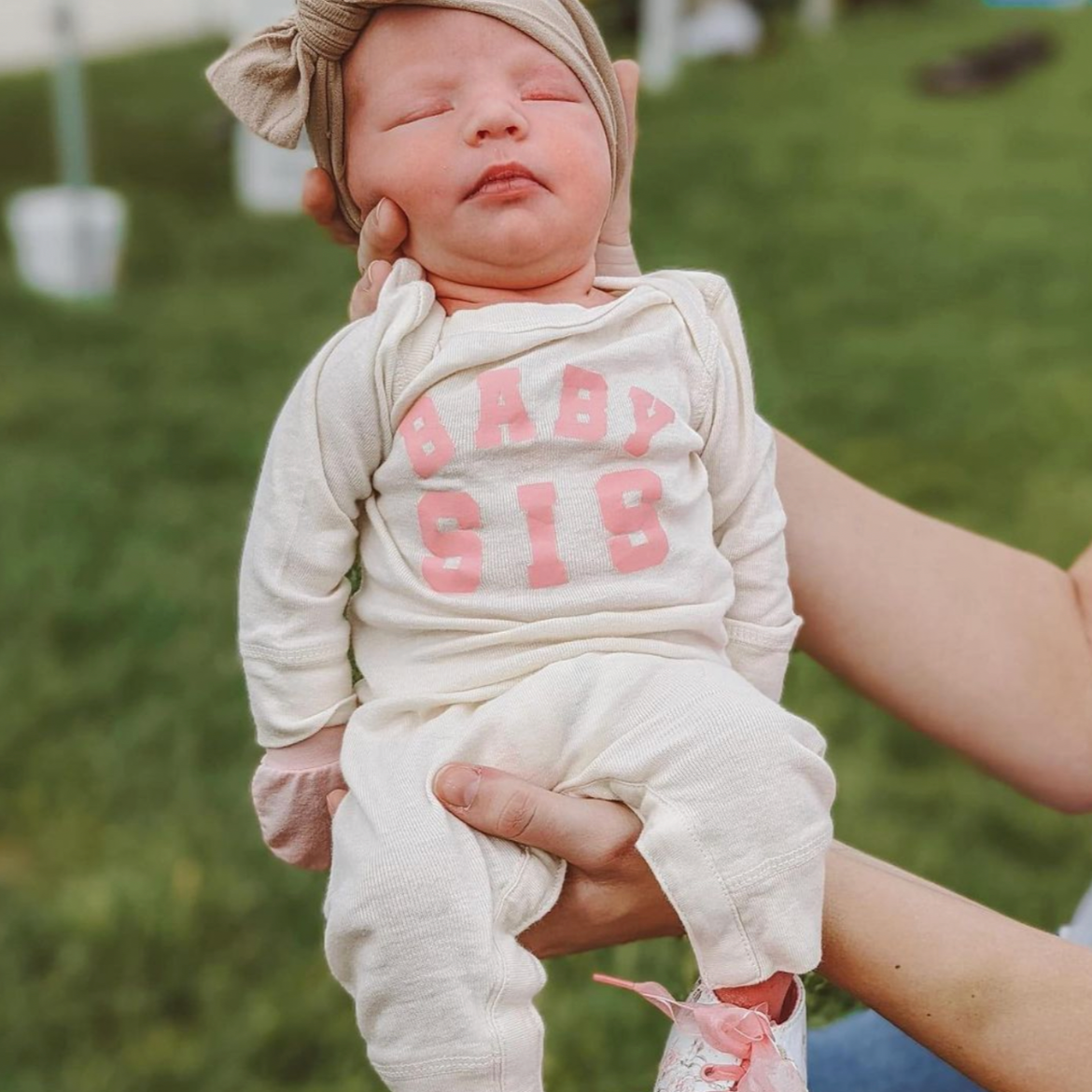 Varsity 'Sis' Sibling Tees - (Choose Your Role) - Baby Sleeper Little Mama Shirt Shop