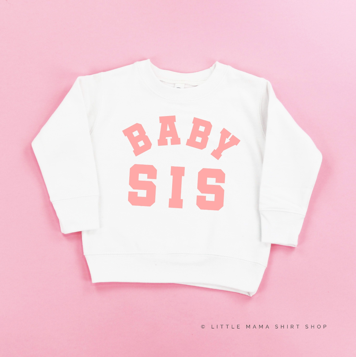 Varsity 'Sis' Sibling Tees - (Choose Your Role) - Child Sweater Little Mama Shirt Shop