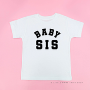 Varsity 'Sis' Sibling Tees - (Choose Your Role) - Child Tee Little Mama Shirt Shop