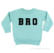 Varsity 'Bro' Sibling Tees - (Choose Your Role) - Child Sweater Little Mama Shirt Shop