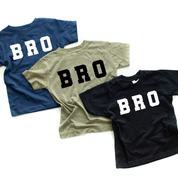 Varsity 'Bro' Sibling Tees - (Choose Your Role) - Child Tee Little Mama Shirt Shop