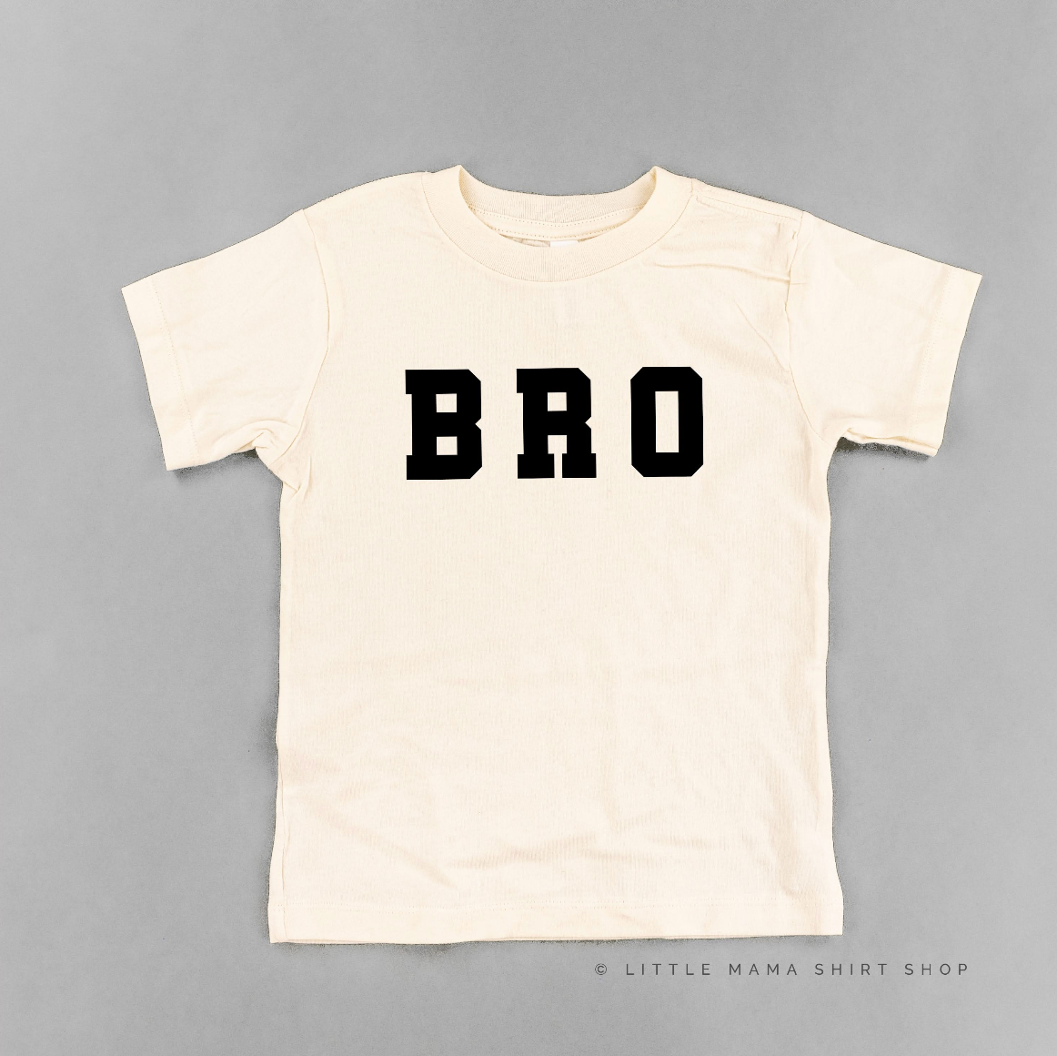 Varsity 'Bro' Sibling Tees - (Choose Your Role) - Child Tee Little Mama Shirt Shop