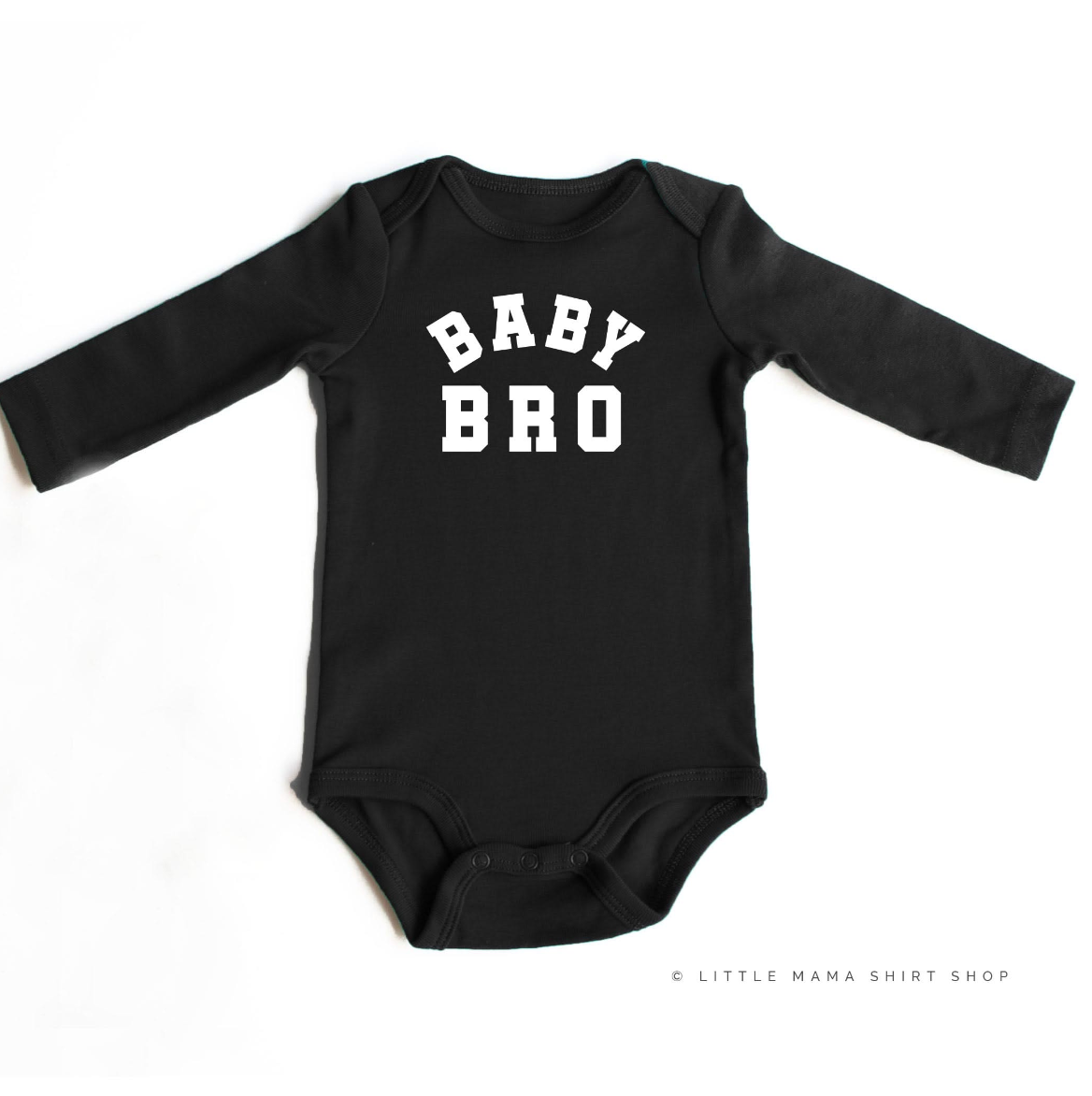 Varsity 'Bro' Sibling Tees - (Choose Your Role) - Child Long Sleeve Tee Little Mama Shirt Shop